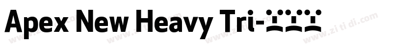 Apex New Heavy Tri字体转换